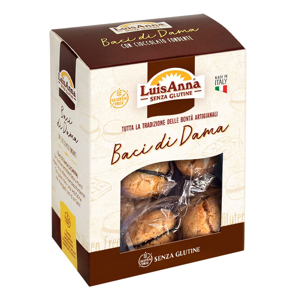 BACI DI DAMA CON CIOCCOLATO FONDENTE