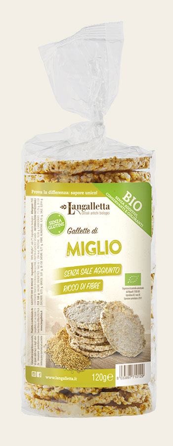 GALLETTE DI MIGLIO LANGALLETTA SENZA